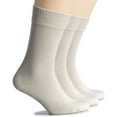 thumbnail image 1 of HUGH UGOLI Wool Socks for Women | Soft, Comfy, Warm Winter Crew Socks | Cozy Boot Socks, Comfort Seam & Non Binding, 3 Pairs, Ecru, Shoe Size: 6-9, 1 of 5