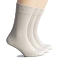 thumbnail image 1 of HUGH UGOLI Wool Socks for Women | Soft, Comfy, Warm Winter Crew Socks | Cozy Boot Socks, Comfort Seam & Non Binding, 3 Pairs, Ecru, Shoe Size: 6-9, 1 of 6