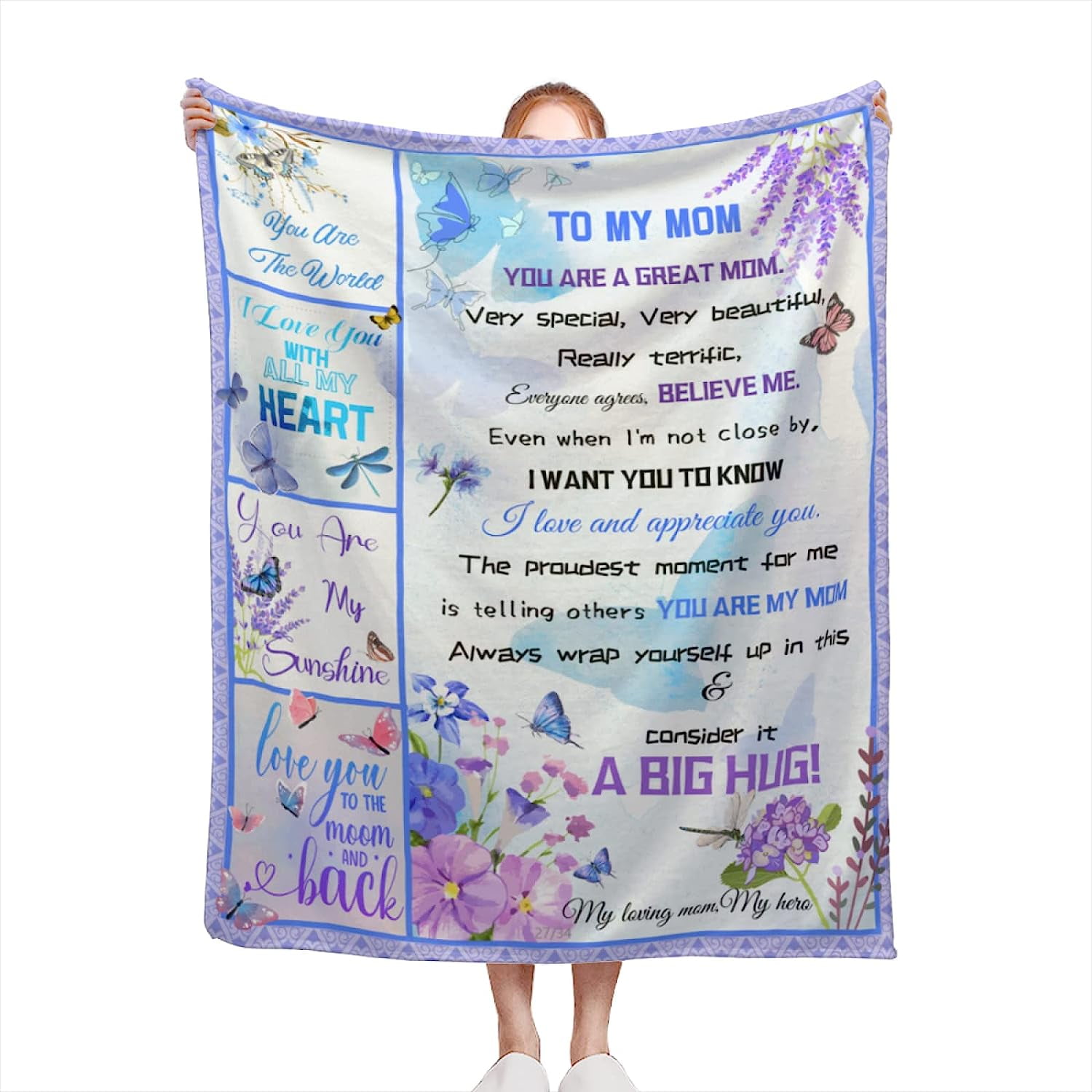 HUGLAZY Blanket for Dad, Men Gifts, Dad Blanket, Birthday for Dad from