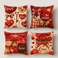 thumbnail image 1 of HUGNEO 20x20 Inch Vintage Teddy Bear Heart Pillow Cover, Be Mine Decorative Cushion Case for Sofa Bedroom, No Insert, 1 of 8