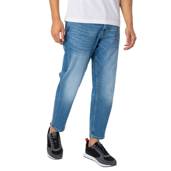 HUGO 340 Loose Tapered Fit Jeans, Blue
