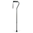 thumbnail image 1 of HUGO Adjustable Offset Handle Cane with Reflective Strap, Smoke, 1 of 2