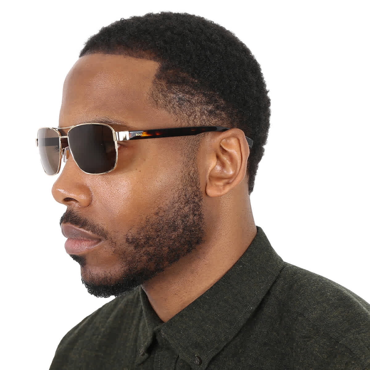 Hugo Boss Brown Pilot Men's Sunglasses BOSS 1559/O/S 0FG4/70 60