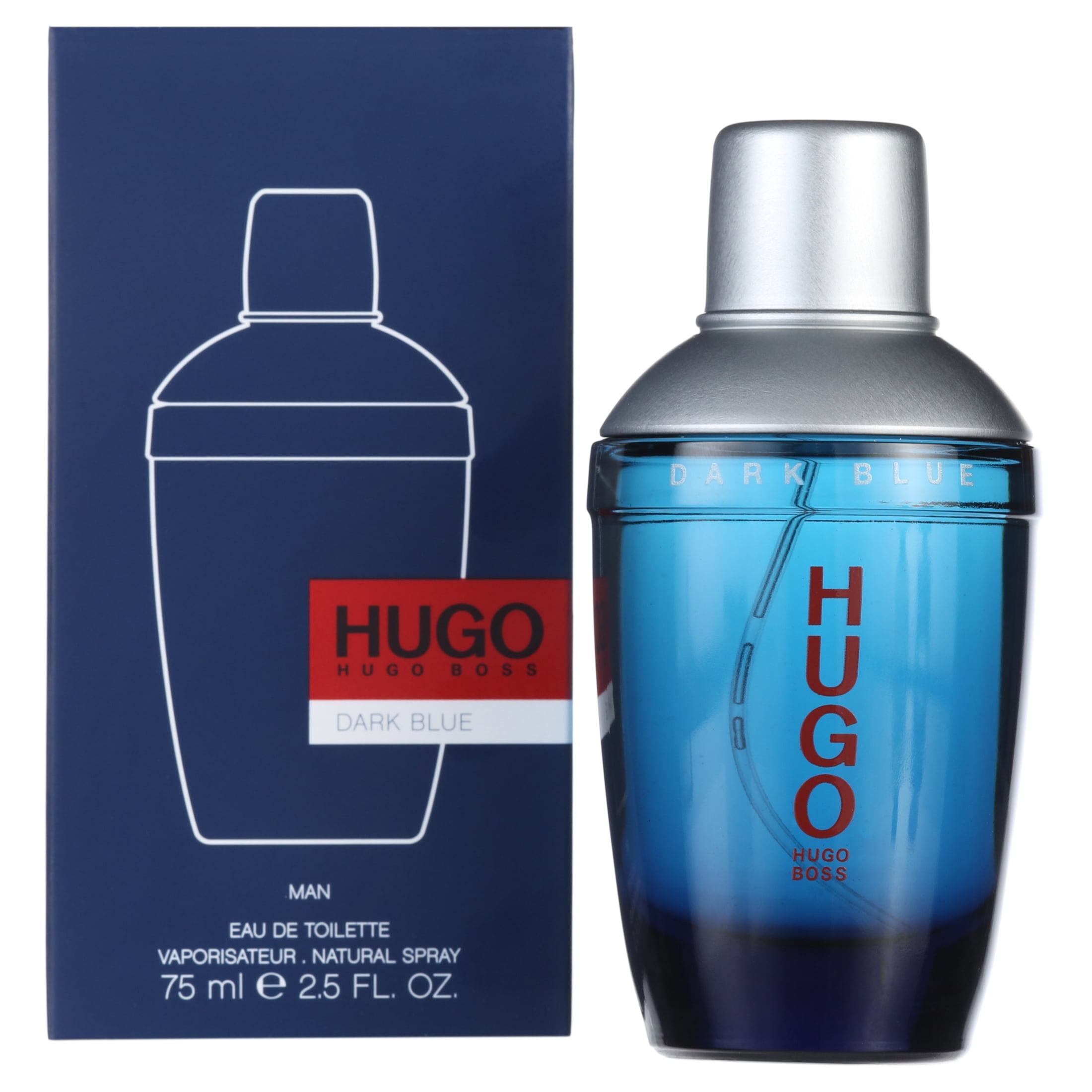HUGO BOSS Hugo Dark Blue Eau de Toilette, Cologne for Men, 2.5 oz