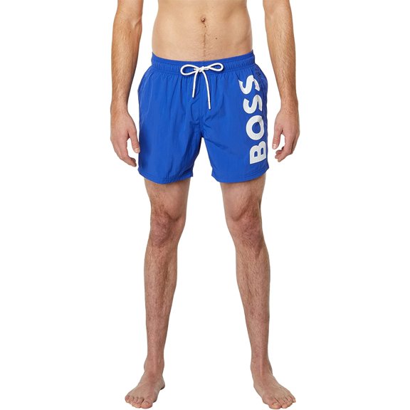 HUGO BOSS Men's Standard Octopus Swim Trunk, Blue Aegean Shorts