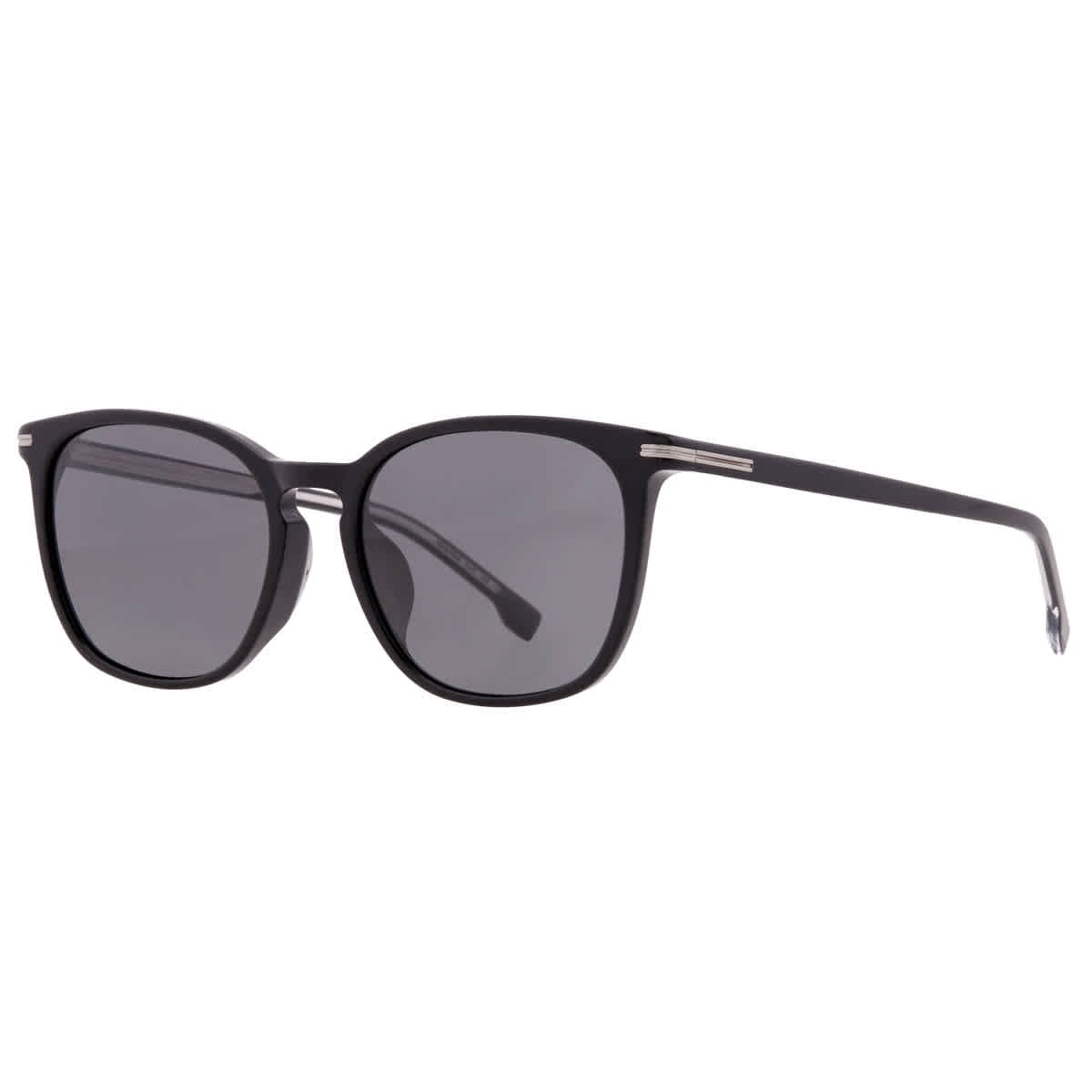 NWT Hugo Boss BOSS 1668/F/SK-0807 IR Rectangle 56mm Sunglasses BOSS - Black-acetate sunglasses with gold-tone trims main image 4