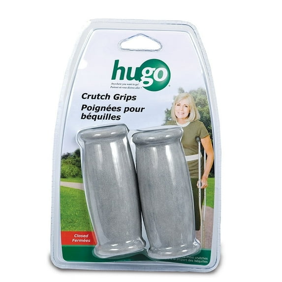 HUGO Crutch Hand Grips, Closed, Pair