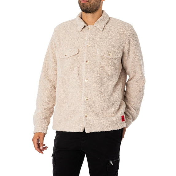 HUGO Enalu Sherpa Jacket, Beige
