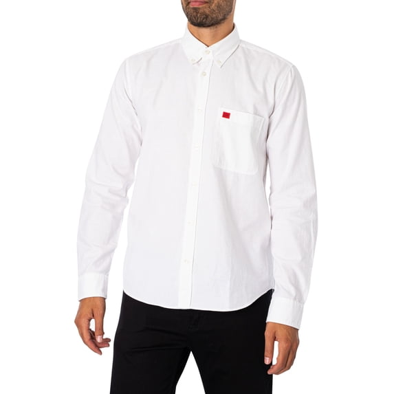 HUGO Evito Slim Shirt, White