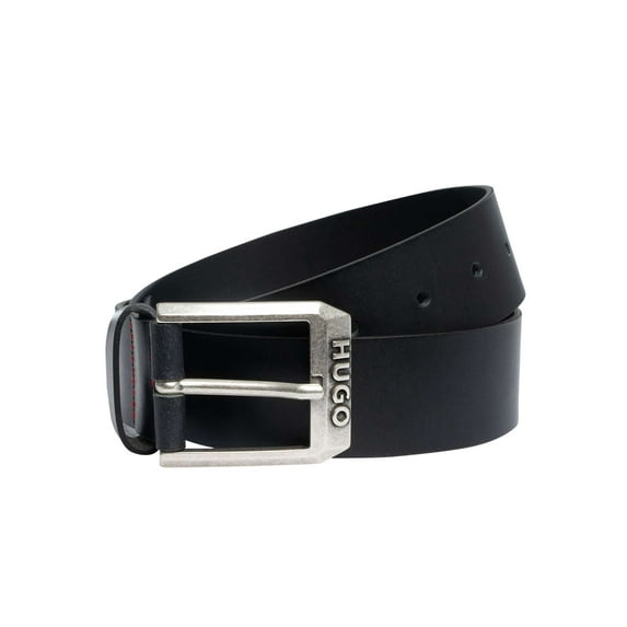 HUGO Gelio Leather Belt, Black
