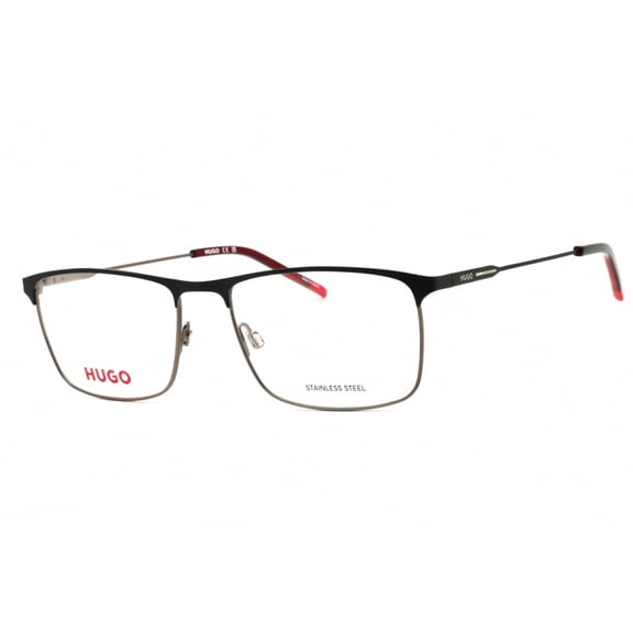 Hugo HG 1182 0RZZ00 58mm Rectangle Eyeglass Frames Men's Matte Black Dark Ruthenium