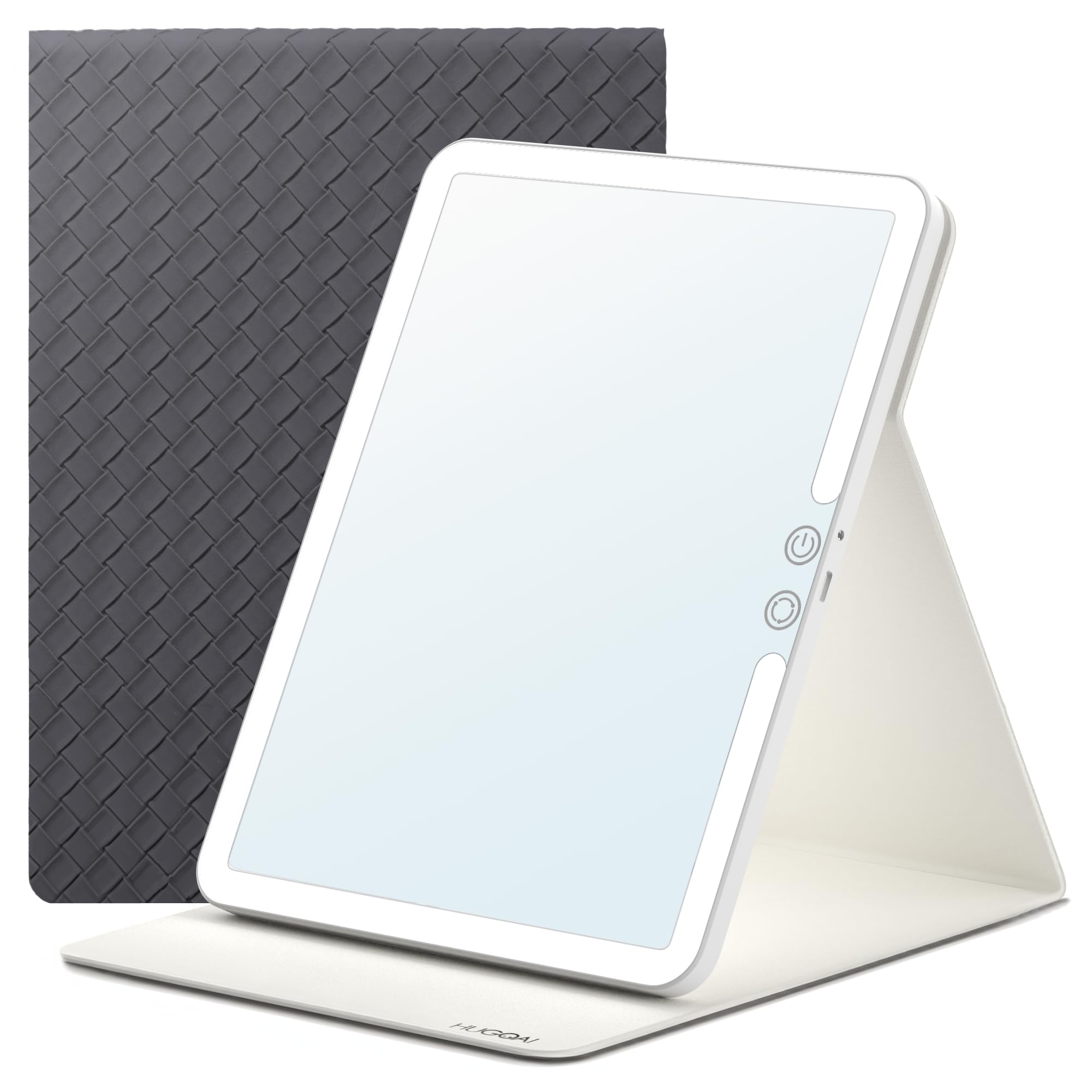 HUGOAI Travel Makeup Mirror with Lights Sunight Simulation 100 LED