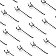 thumbnail image 1 of HUHOLE Black Pegboard Hooks, Heavy Duty Pegboard Hooks, Fit 1/4", Powder Coated Steel,  6 inch, 25PC, 1 of 5