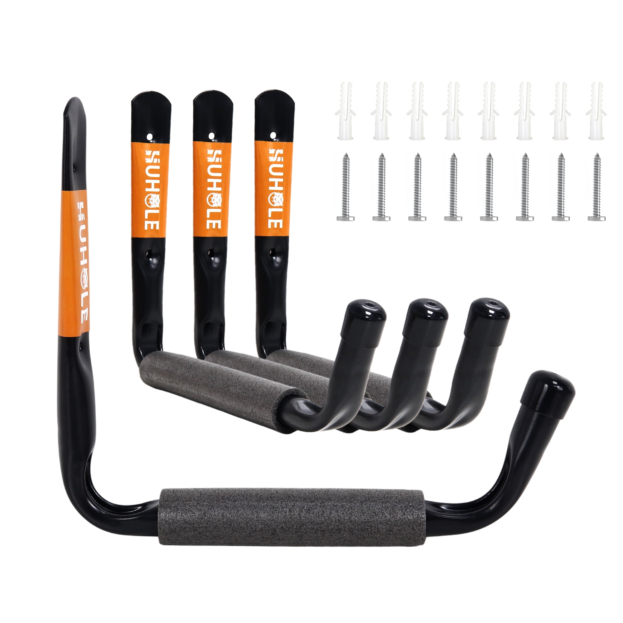 Shepherd Hardware 8091E Heavy Duty Steel Garage Storage XL Utility Hooks 4 Pack Walmart