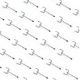 thumbnail image 1 of HUHOLE Pegboard Hooks 2 inch,for 1/8" or 1/4" Pegboard Panel, 50PC, 1 of 7