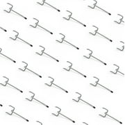 HUHOLE Pegboard Hooks 2 inch,for 1/8" or 1/4" Pegboard Panel, 50PC
