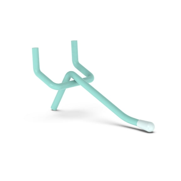 HUHOLE Pegboard Hooks 2 inch 50PC, Blue, Fit 1/4" or 1/8" Pegboard, Powder-Coated Steel