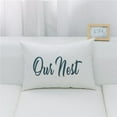 thumbnail image 1 of HUI Home  14 x 20 in. Our Nest Pillow with Feather & Down Insert, 1 of 1