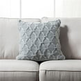 thumbnail image 1 of HUI Home  18 x 18 in. 21 Banff Cable Chunky Knit Pillow with Polyester Insert, Grey, 1 of 1