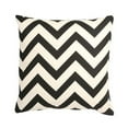 thumbnail image 1 of HUI Home  18 x 18 in. Chevron Pattern Pillow with Polyester Insert, Black & White, 1 of 1
