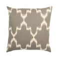 thumbnail image 1 of HUI Home  18 x 18 in. Geometrical Pillow with Feather & Down Insert, Gray & White, 1 of 1
