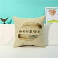 thumbnail image 1 of HUI Home  18 x 18 in. My Cottage Home Stones & Feather Pillow with Polyester Insert, 1 of 1