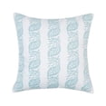 thumbnail image 1 of HUI Home  20 x 20 in. Michael Penney Block Print Pillow with Polyester Insert, Blue & White, 1 of 1