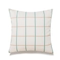 thumbnail image 1 of HUI Home  20 x 20 in. Michael Penney Check with Polyester Insert Pillow, Beige & Green, 1 of 1