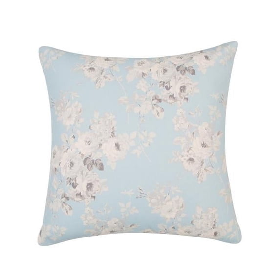 HUI Home 20 x 20 in. Michael Penney Romantic Floral Print Pillow with Feather & Down Insert