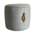 thumbnail image 1 of HUI Home HH-HUITXOTJSBF4GY Round Ottoman, Gray, 1 of 1