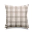 thumbnail image 1 of HUI Home HH-MP2020HUCKBGXX 20 x 20 in. Michael Penney Buffalo Check Pillow Case, Light Beige, 1 of 1