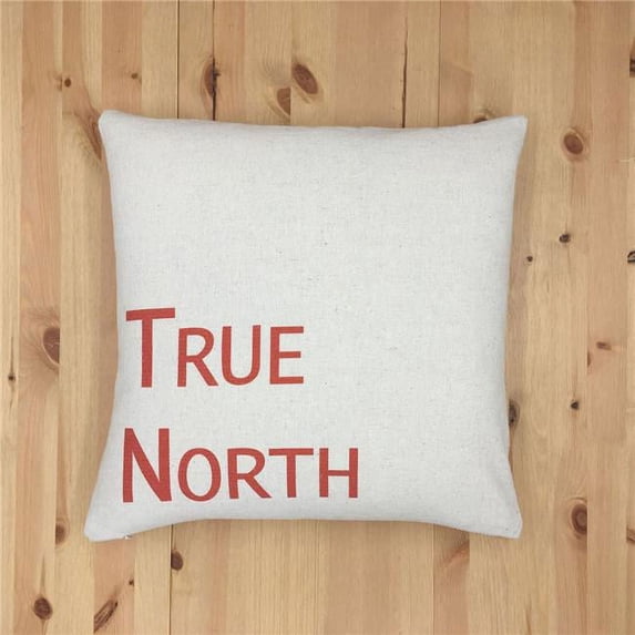 HUI Home HH-OC1818IC02OP 18 x 18 in. True North Pillow with Polyester Insert, Red