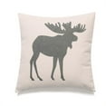 thumbnail image 1 of HUI Home HH-OC2626IC04OP 26 x 26 in. Moose Pillow with Polyester Insert, 1 of 1
