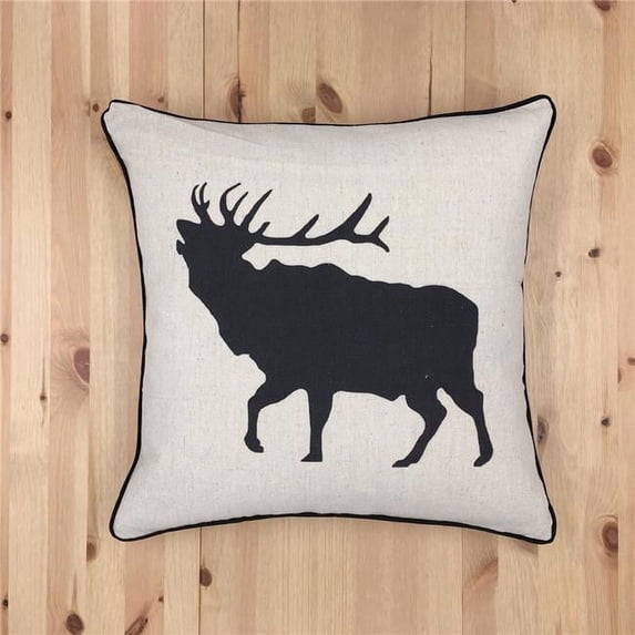 HUI Home HH-SA1818TB02OP 18 x 18 in. Elk Pillow with Polyester Insert