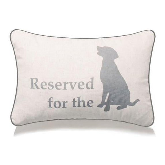 HUI Home HH-YM1218ICDGV2OP 12 x 18 in. Reserved for The Picture of Dog Pillow with Polyester Insert