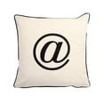 thumbnail image 1 of HUI Home HH-YM1818ICATOP 18 x 18 in. Ampersand Sign Pillow with Polyester Insert, 1 of 1