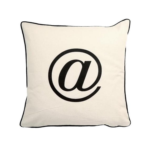 HUI Home HH-YM1818ICATOP 18 x 18 in. Ampersand Sign Pillow with Polyester Insert