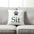 thumbnail image 1 of HUI Home HH-YM1818JTDSTOP 18 x 18 in. Paw & Sit Pillow with Polyester Insert, 1 of 1