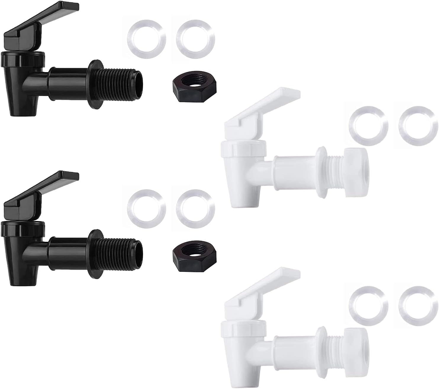 HUI NING BPA Free Plastic Water Spigot, Replacement Cooler Faucet for ...