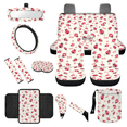 thumbnail image 1 of HUIACONG 14 Pack Cute Ladybug Print Car Seat Cover Set, Quick Installation Personalized Car Interior Accessory Kit, Suitable for Trucks Auto SUVs, 1 of 8