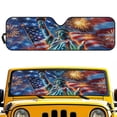 thumbnail image 1 of HUIACONG 250th US Flags Windshield Sunshade for Wrangler TJ JK 250th Windshield Sunshade Visor Mat for Jeep Wrangler TJ JK JKU 1996-2018 Sun Shade Screen Accessories, 1 of 6