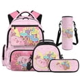 thumbnail image 1 of HUIACONG 4PCS Bubble Tea Axolotl School Bag Set for Girls, 17" Waterproof Backpack with Lunch Box for Kids Age 7-13 Elementary School, 1 of 7
