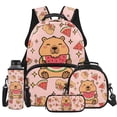thumbnail image 1 of HUIACONG 4Pcs Watermelon Capybara Kids Backpack Set for Girls, Padded Strap Bookbag with Insulated Water Bottle, Water Bottle Cover and Lunch Box, Great Choice for Elementary School Girls, 1 of 7