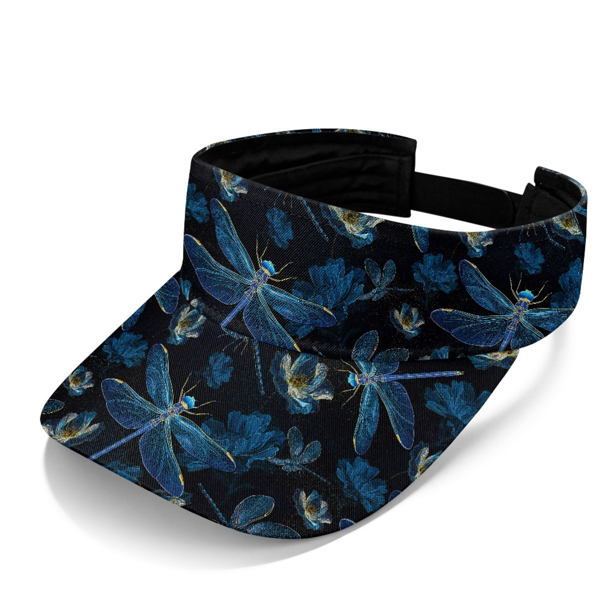 HUIACONG Adjustable Polyester Fabric Sports Visor Hat with 