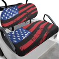 thumbnail image 1 of HUIACONG American Flag Golf Cart Front Seat Cover Towel Style Blanket, Comfortable Stain-Resistant Easy to Clean Golf Cart Cushion Covers for Club Car, 1 of 7