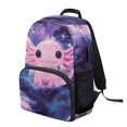 thumbnail image 1 of HUIACONG Backpack for Girls Boys for Students Ages 6-18 Galaxy Axolotl Print Large Capacity Ergonomic Padded Adjustable Straps Water Resistant for Elementary Middle High School Back to School, 1 of 7