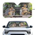thumbnail image 1 of HUIACONG Bearded Dragon Driving Pattern Car Windshield Sun Shade, Easy Storage Foldable Car Accessories Cat Front Window Car Sun Shade for Car Front Windshield Window Trucks Universal, 1 of 7