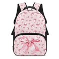 thumbnail image 1 of HUIACONG Big Baseball Bow School Backpack for Boys Girls Ages 6-18 Water Resistant Multi Pocket Padded Adjustable Straps Large Capacity Bookbag for Elementary Middle High School Daily Use, 1 of 7
