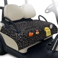 thumbnail image 1 of HUIACONG Black Leopard Print Golf Cart Seat Covers Breathable Portable Golf Cart Seat Covers Club Car Comfortable Non-Slip Fit Most Cars EZGO Yamaha Club Car, 1 of 7