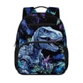 thumbnail image 1 of HUIACONG Blue Robot Dinosaur Kids Backpack 13.5 Inch Lightweight Water Resistant School Bag with Multiple Compartments Padded Adjustable Straps for Boys Girls Ages 3-12 Daily Bookbag, 1 of 7